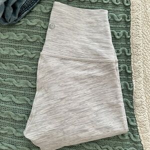 rare lululemon wunder under leggings 25” - wee are from space nimbus battleship